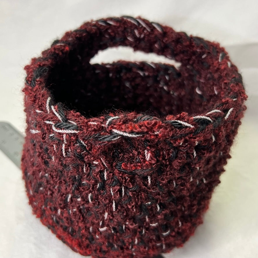 Small crocheted basket