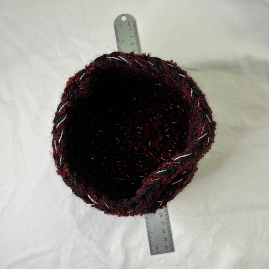 Small crocheted basket