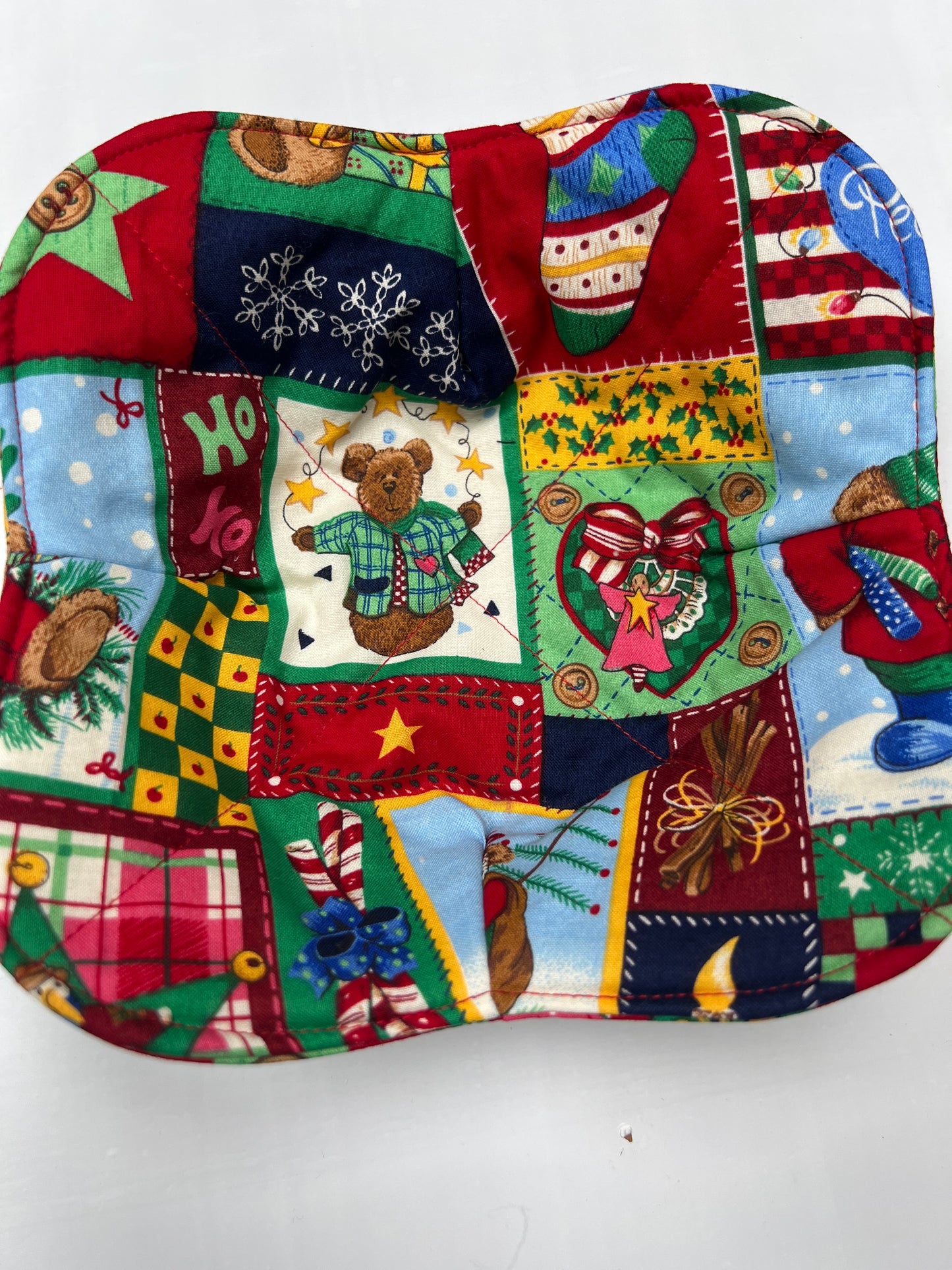 Teddy bear Christmas Bowl cozy