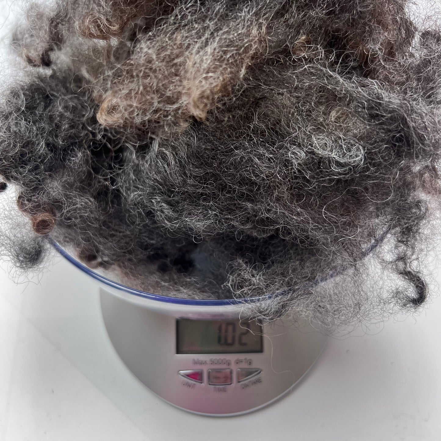 Dark Grey Delight - Premium Mixed Long Breed Sheep's Wool by the Ounce