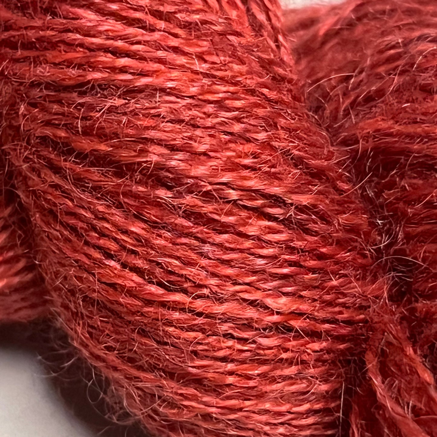Handspun Cherry Lace Yarn