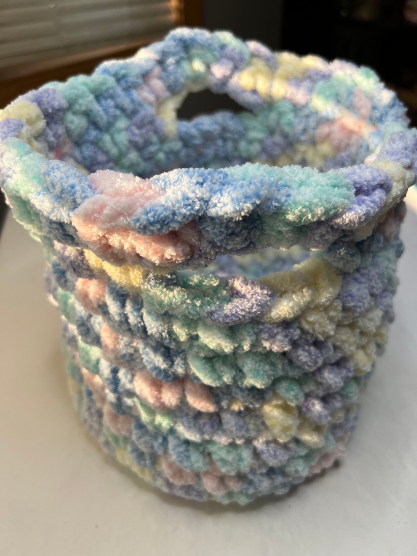 Tall Pastel Structured Basket