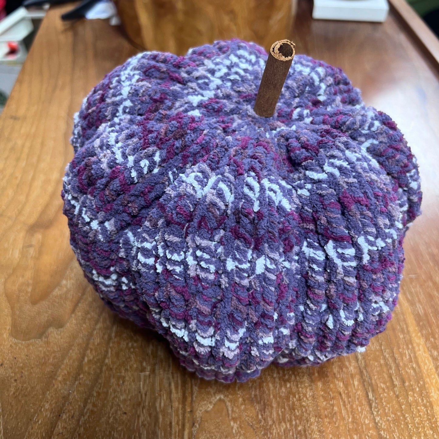 Large Variegated Purple Pumpkin