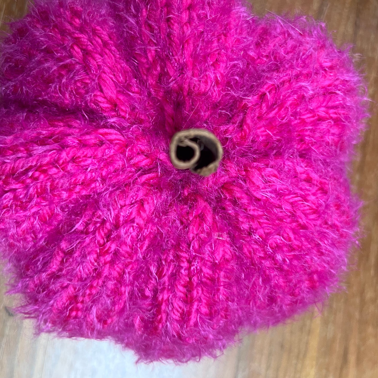 Medium Bright fuzzy PINK Pumpkin