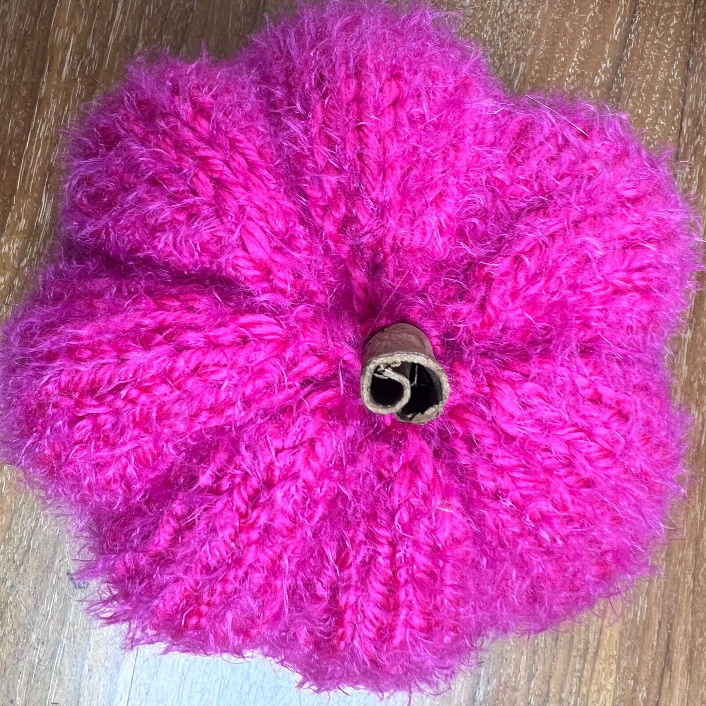 Medium Bright fuzzy PINK Pumpkin