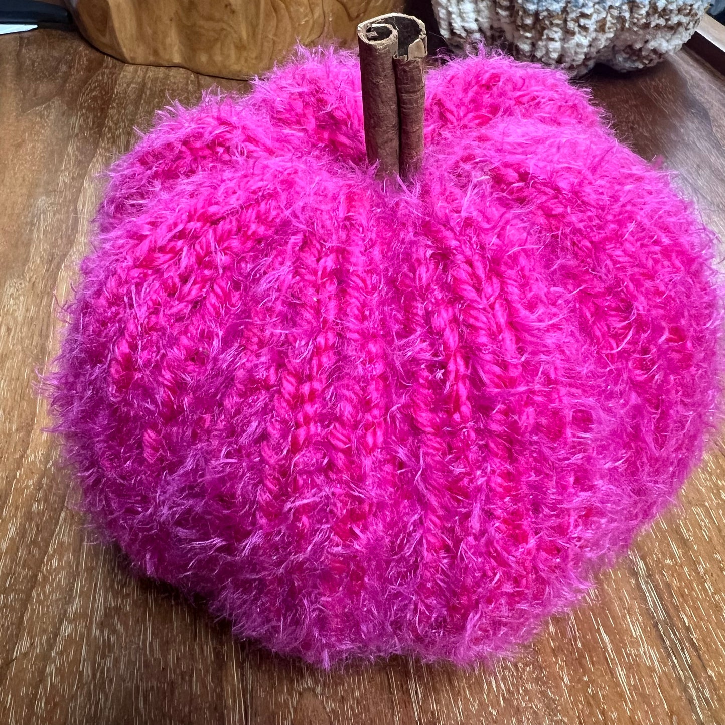 Medium Bright fuzzy PINK Pumpkin